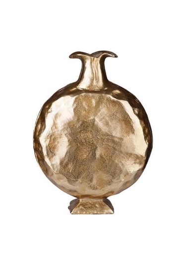 Lucky Art Gold Modern Vazo 35.5x9.5x46 Cm