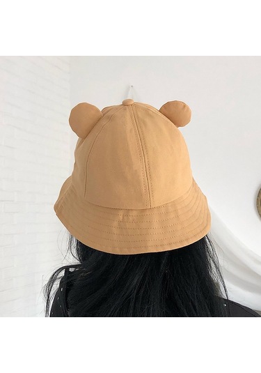 Pamuklu Kova Balıkçı Şapka - Nefes Alabilen Kurbağa Kulaklı Desenli Froggy Tarzı Kadınlar İçin Moda Aksesuarı Yeşil