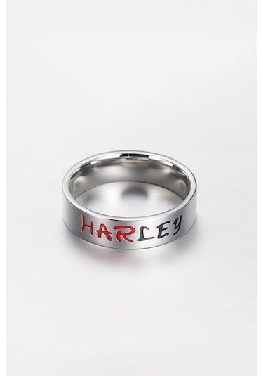 Chavin Çelik Silver Harley Quinn Bayan Yüzük Ev36 001