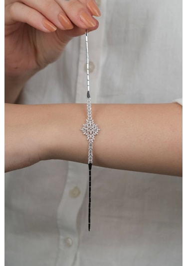 14 Ayar Beyaz Altın Taşlı Düğün Seti 76