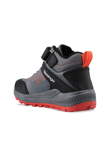 Slazenger  Kenton I Çocuk Cırt Cırtlı Koyu Gri Bot