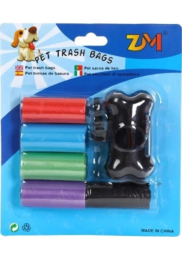 Taşıma Çantalı Kaka Poşeti Seti Çok Renkli