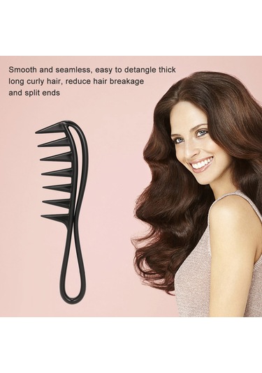 Lemestar Abs Plastik Saç Testeresi - Statik Üretmeyen, Isıya Dayanıklı, Kıvırcık Ve Kalın Saçlar İçin Dürtmeyi Kolaylaştırır