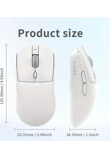 Besthome1 Ajazz Aj139 V2 Mc Üç Modlu Siyah Manyetik Fare Ergonomik Hafif Kullanıcı Paw3311 -