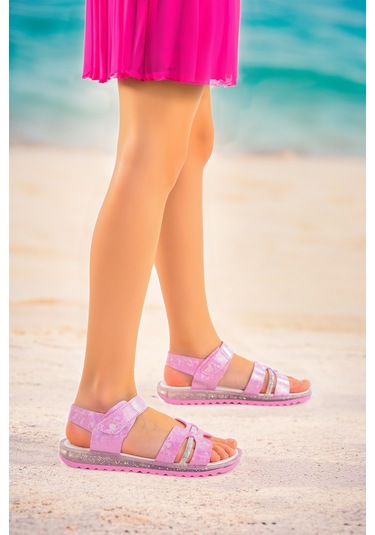 Kiko Kids Kız Çocuk Sandalet Arz 2345 Pembe