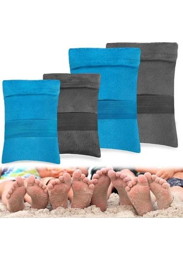 Didadodo Pilotfish Kum Temizleme Çantası - Cilt Dostu 8 Bitkisel Plaj Aksesuarı Mavi Mavi