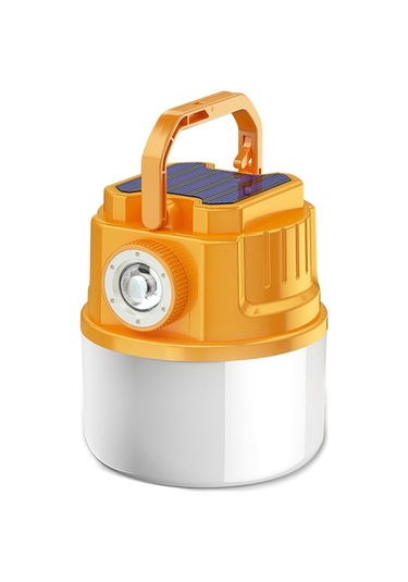 Cbtx C52 Çok Fonksiyonlu El Feneri Güneş Enerjisi Kamp Işığı Zumlanabilir Ipx6 Usb Çıkışlı Su Geçirmez Çadır Lambası, Gösterge Sarı