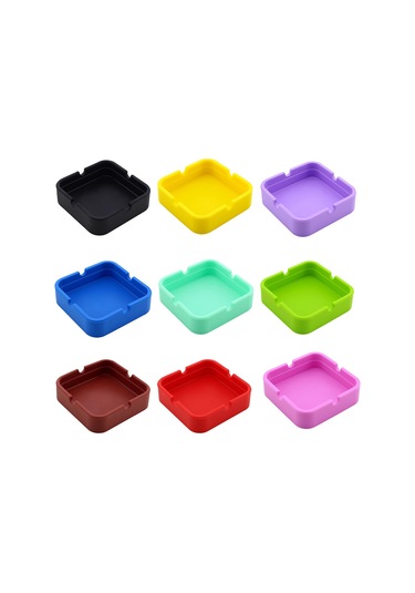 Suntek Silikon Küllük Sigara Kül Tablası Pub Plastik Bahçe Siyah