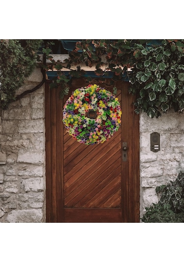 Suntek Ön Kapı Çiftlik Evi Çelenk Için İlkbahar Yaz