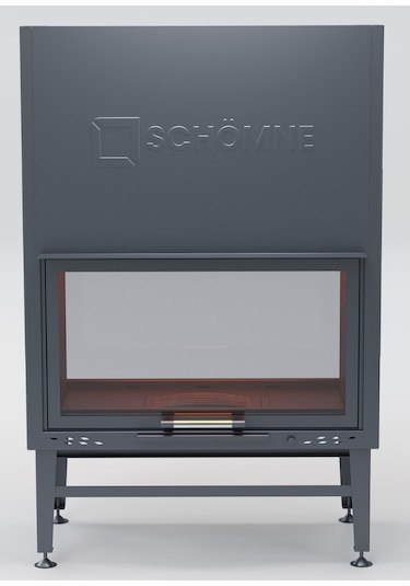 Schömne Asansörlü Tünel Çelik Şömine Haznesi  70 cm