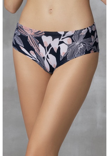 Doreanse Kadın Pembe & Çiçek Desenli 3'lü Külot Slip 7128 Çok Renkli