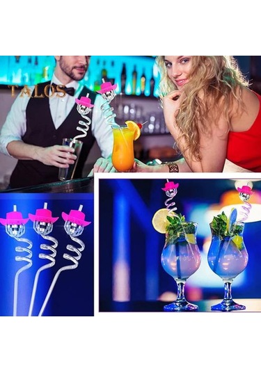 Yeşil 6 Adet/takım Payet Parlak Etkisi Dekoratif Göz Alıcı Yaratıcı Disko Parti Ev Bar Karaoke Su Payet Bardak Aksesuarları