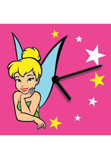 Disney Tinkerbell Saat Clock Kum Boyama Seti-red Castle S-0012