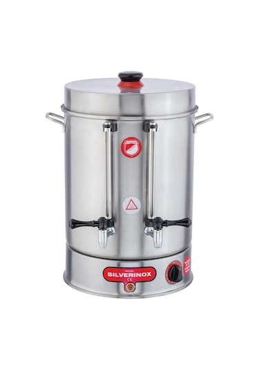 Işikgaz Silverinox Çay Otomatı Çevirmeli Musluklu 80 Bardak Kapasiteli