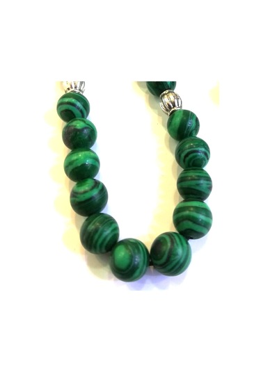 Malahit - Malakit Doğaltaş Tesbih - Tespih - Yeşil Malahit