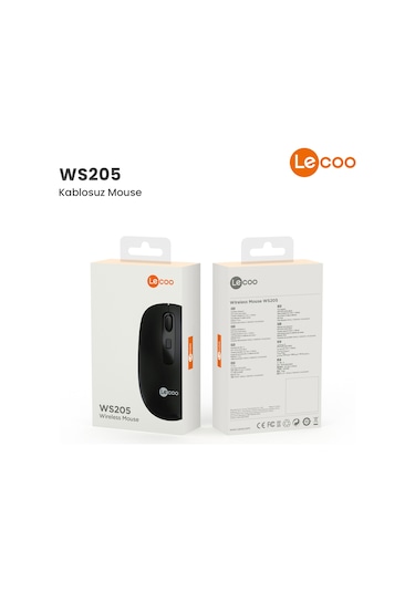 Lecoo WS205 Kablosuz 1600 DPI 4 Tuşlu Optik Mouse