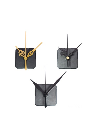 Hfambition Yeni Nesil Ev İçin 2 Adet Kumaş İşi Saat Motoru + 3 Set Metal İğne, Kolay Kullanım, Dayanıklı Kuvars Saat Mekanizması ÇOk Renkli