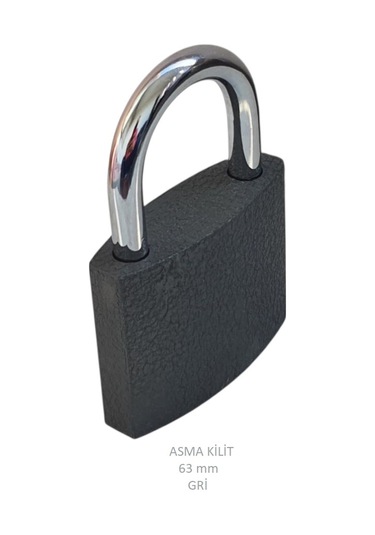 Adilon Asma Kilit, 63 Mm Gri