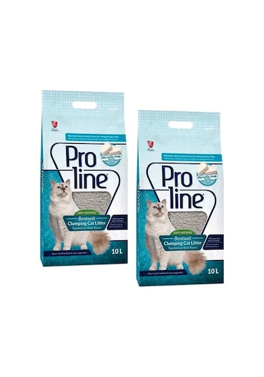 Pro Line Marsilya Sabun Kokulu İnce Topaklaşan Bentonit Kedi Kumu 2 x 10 L