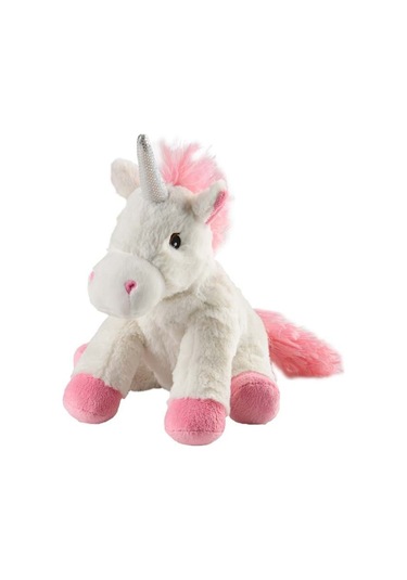 Peluş Sıcak Su Torbası - Soframar - Beyaz Unicorn - Mikrodalga - 23x12x5 Cm - Küçükler İçin Diğer
