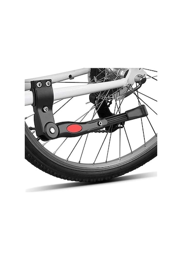 Pazly Yüksek Kaliteli Siyah Alüminyum Mtb Kickstand, Dağ Bisikleti Yan Destek Standı, 24-28 İnç Uyumlu, Reflektörlu Siyah
