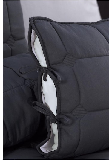 Cratos Comfort Çift Kişilik Yatak Örtüsü Antrasit Antrasit