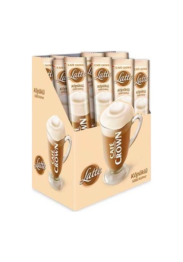 Cafe Crown Latte Sütlü Köpüklü Kahve 4'lü 24 x 17 G