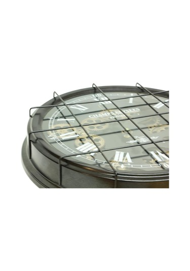 Kenpazar Saat Çarklı Izgaralı Duvar Saati Dekoratif Ev Ofis Hediyelik çok Renkli