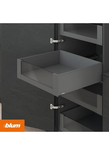 Blum Legrabox İç Çekmece Pure C Yüksek Camlı 500 Mm Orion Gri