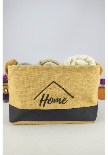 Digithome Hasır Çok Amaçlı Düzenleyici Organizer Midi Dikdörtgen Sepet Siyah - Cly-j1005