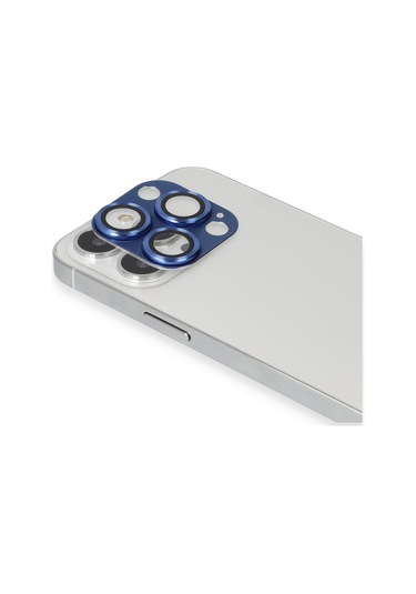 Newface Apple   Uyumlu  iPhone 13 Pro Max Pers Alüminyum Kamera Lens - Lacivert
