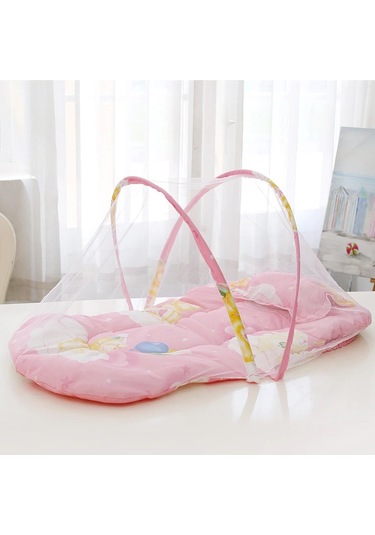 Katlanabilir Bebek Cibinlik Sineklik Seti, 92 cm - Pembe