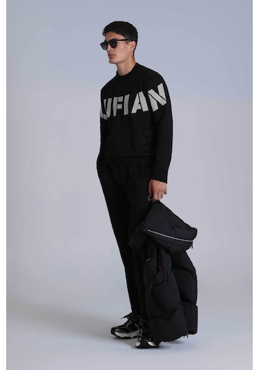 Lufian Todillo Erkek Sweatshirt - Siyah
