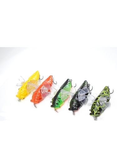 Reedark 7.5cm Sarı İki Milletli Döner Yaban Hayatı Balık Yemi - Abs Malzeme, Gerçekçi Tasarım