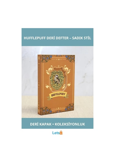 Harry Potter Hufflepuff Deri Defter Koleksiyon Parçası Çok Renkli