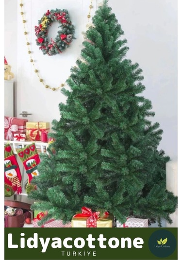 2025 Noel Paketi Kutulu Süsleme Seti Renkli Işığı Süsleri Yılbaşı Çam Ağacı 110 Cm 110 Dal Standart