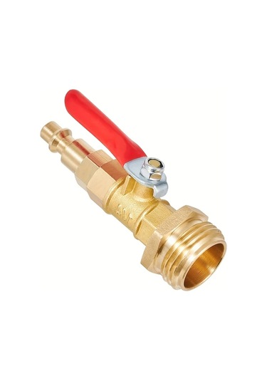 Willowhaven 1/2 Adet Rv Kışlık Tahliye Adaptörü 1/4 Quick Connect 3/4 Bahçe Hortumu Bağlantısı Vana