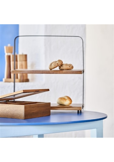 Linens Accacia Akasya 20,5x20,5x6,5 Cm Düzenleyici Kutu