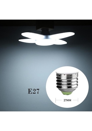 Novahub Hiçbir Titreşimsiz 60 W E27 B22 Led Ampul 220 V Smd 2835 Süper Parlak Katlanabilir Vantilatör Pervanesi Açısı Led Ampul 56818954