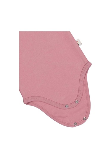Civil Baby Penye İp Askılı Dantelli 3-9 Ay Kız Çıtçıtlı Badi Açık Gülkurusu