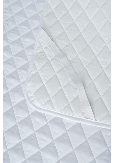 %100 Pamuk Sıvı Geçirmez Kapitone Lastikli Alez Tek Ve Çift Kişilik Kapitoneli %100 Pamuklu Yatak Alezi Beyaz