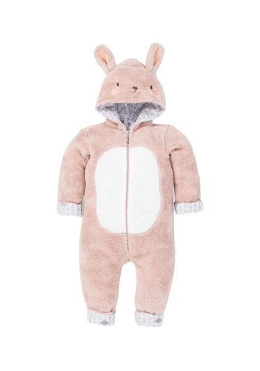 Gezenbebe Hero Kahraman Kapüşonlu Welsoft Bebek Tulum Kırmızı