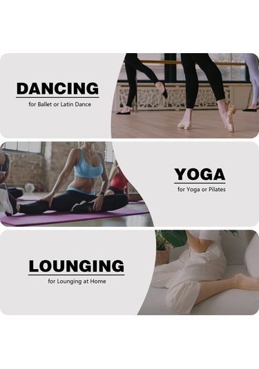 Springsun Kadınlar İçin Yoga Ve Bale Bacak Isıtıcıları - Açık Topuklu Kalın Örgü Dizüstü Çorap Turkuaz