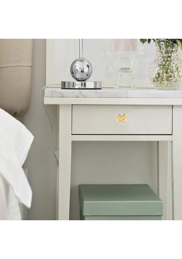 Youmex Altın Renkli Çinko Alyüminyum Kelebek Desenli Tek Delikli Puller 4 Adet - Mutfak, Banyo, Dolap, Dekoratif Kapılar İçin