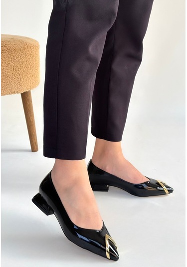 Goes Siyah Rugan Babet Ayakkabı Çok Renkli