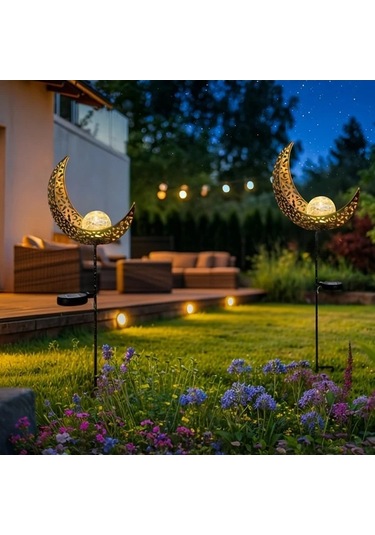 Trendooze Gaojunshop01 3d Ay Işığı, Ip65 Su Geçirmez Ay Bahçe Lambası