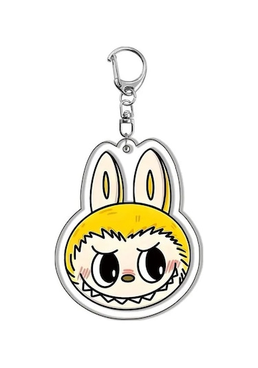 Novahub Sevimli Yeni Karikatür Anime Labubu Koyun Anahtarlık Akrilik Kolye Öğrenci Sırt Çantası