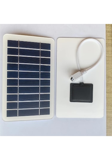 Dashanshop 1 Adet 2w Usb Taşınabilir Güneş Panelli Powerbank, Kamp Seyahat Acil Şarj