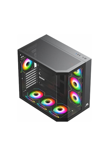 Powerboost Pb-a4375b 750w 80+ Bronz Usb 3.2 Argb Atx Mid Tower Siyah Kasa