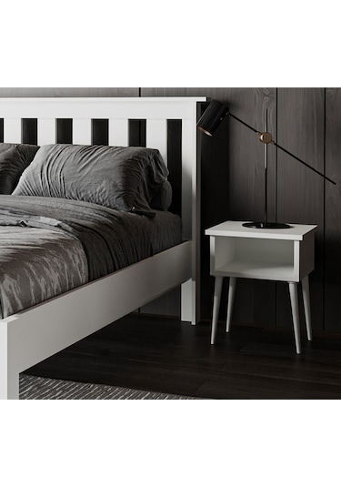 Shark New Mdf Komodin Beyaz